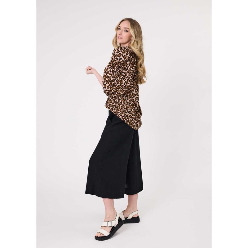 Lemon Tree Gianna Top Leopard Print image number 1